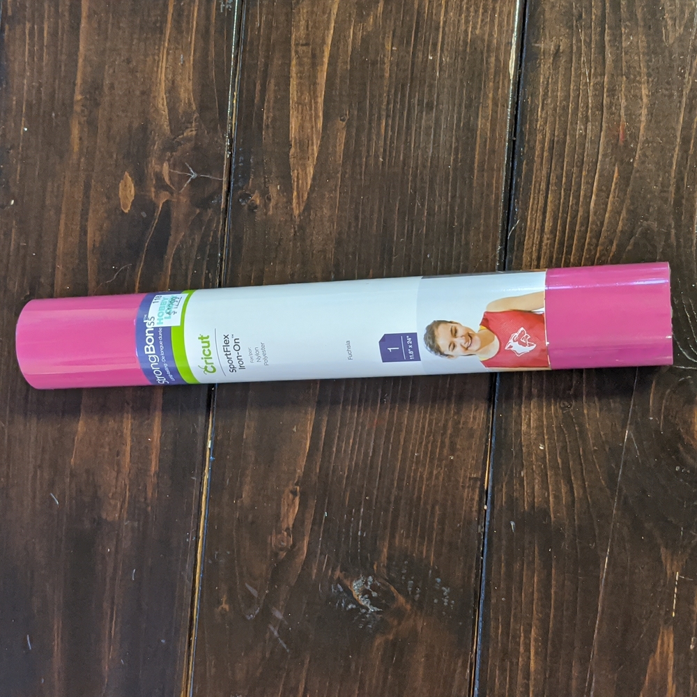 Brand new Cricut SportFlex Iron on vinyl- Fuchsia